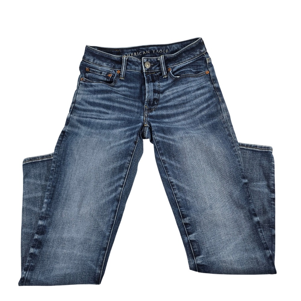 American Eagle Airflex+ Slim Jeans Mens 28x30 Medium Wash Blue Denim 13010
